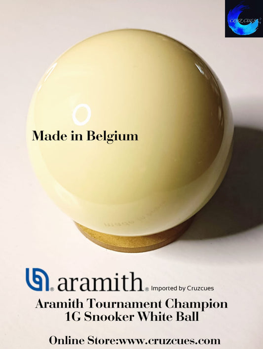 Cruzcues Exclusive Aramith Tournament Champion SuperPro 1G snooker white cue ball